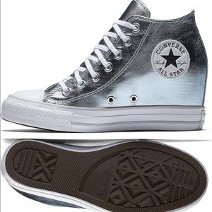 Converse chuck taylor lux wedge sneaker metallic